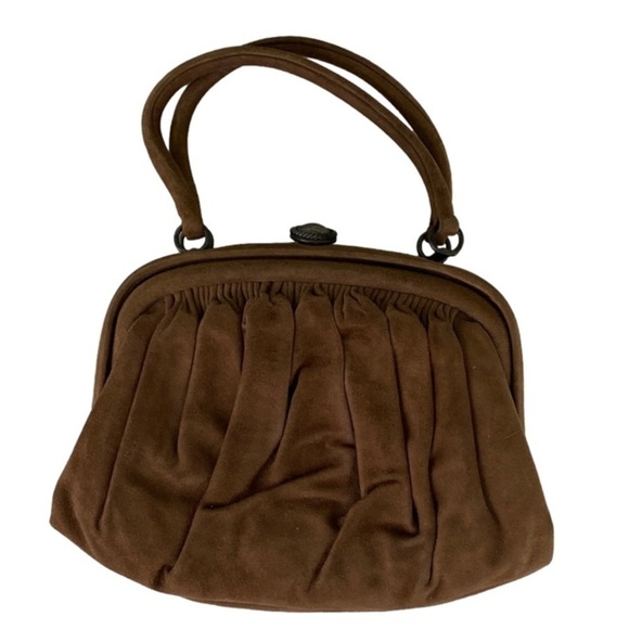 VINTAGE Lamprom Handbag Brown OS - Picture 2 of 7